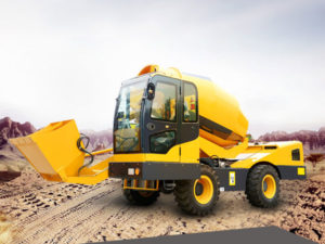 3.5m3 self loading mobile concrete mixer