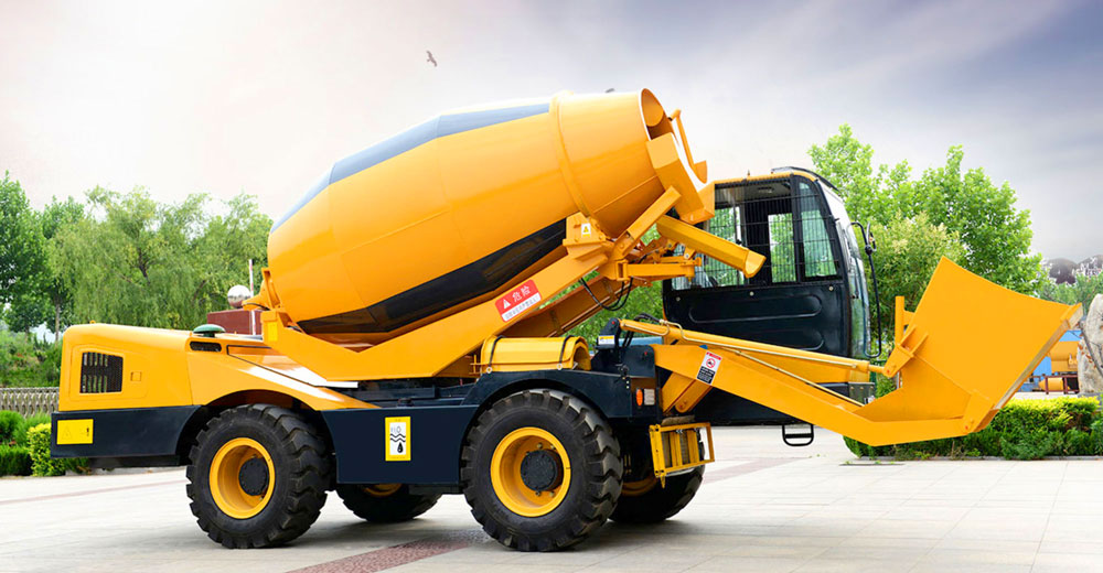 self loading concrete mixer