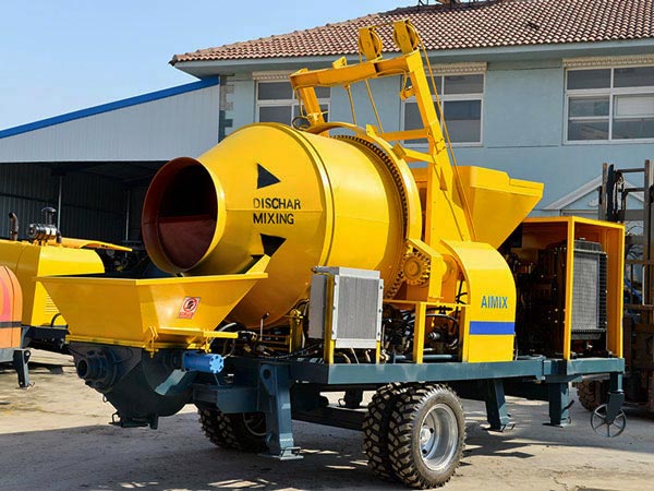 ABJZ30C mobile diesel concrete mixer pump