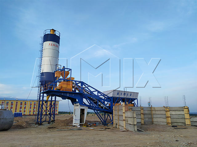 Mobile Concrete Batching Plant