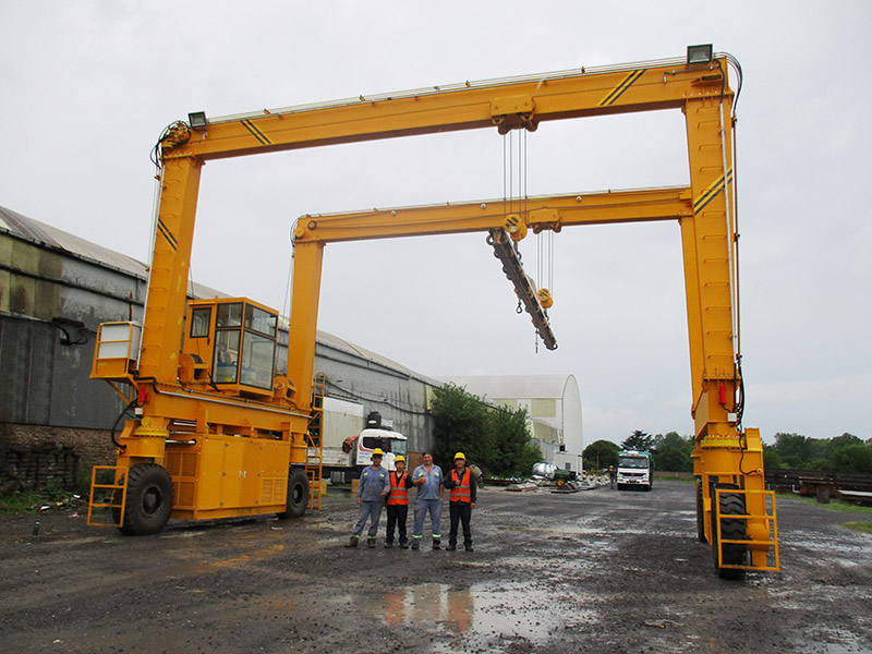 Rubber Tyred Gantry Crane 12.5T+12