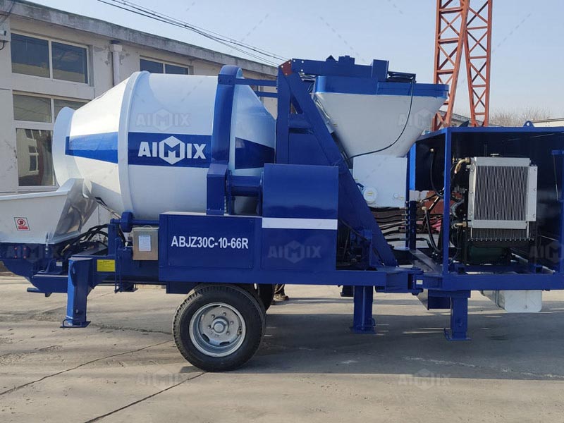 ABJZ30C concrete pump with mixer