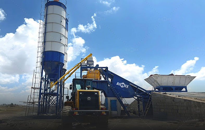 AJY60 Mobile Concrete Batching Plant